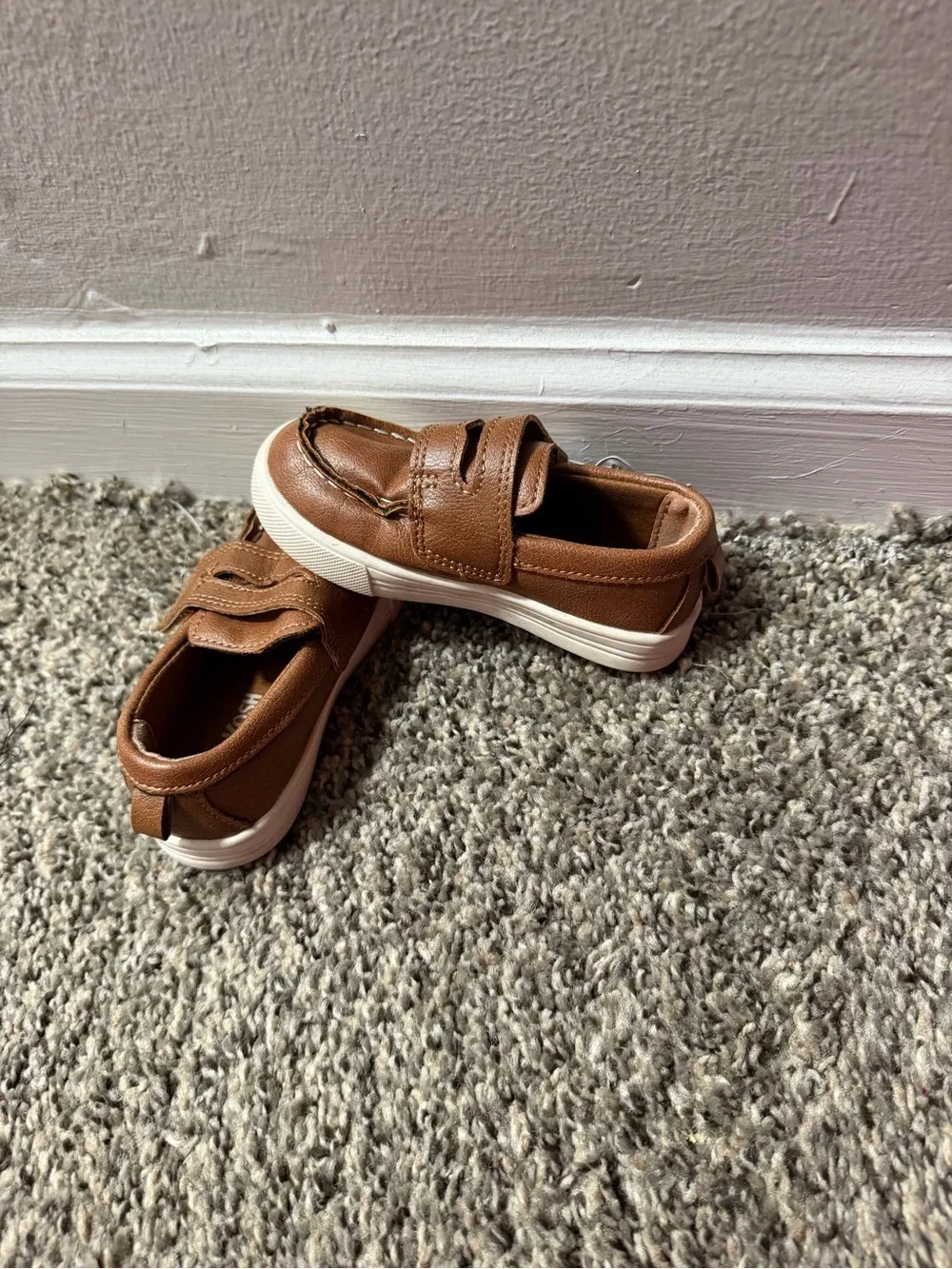 OshKosh B'gosh Toddler Brown Slip-On Dress Shoes